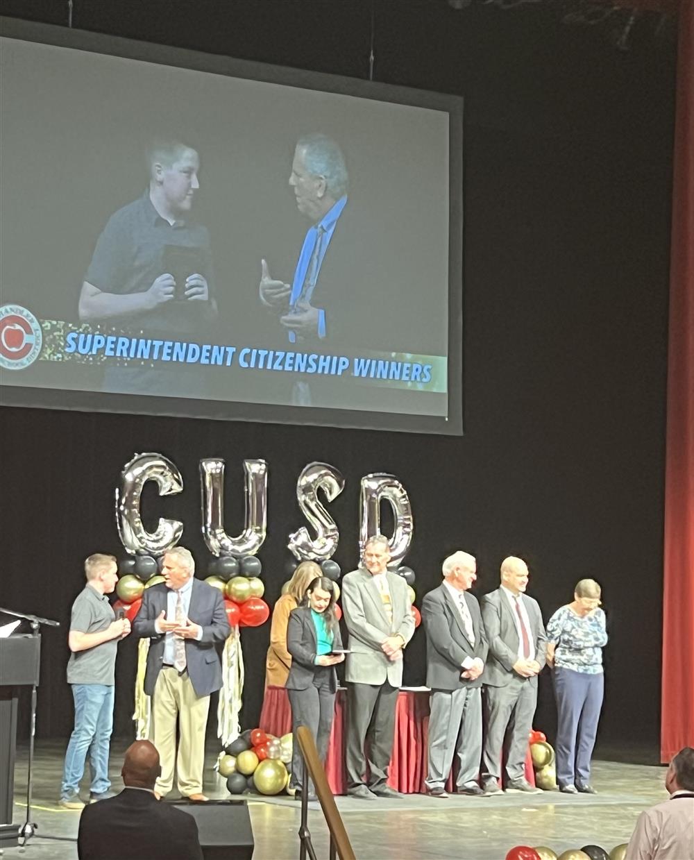 Hunter at AAA Ceremony